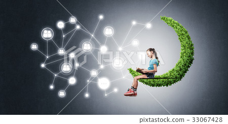 Idea of children Internet communication or online playing and el Idea of children Internet communication or online playing and el 33067428