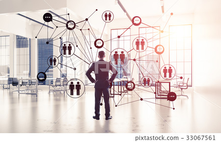 Networking and social communication concept as effective point f Networking and social communication concept as effective point f 33067561