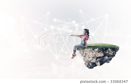 Idea of children Internet communication or online playing and pa Idea of children Internet communication or online playing and pa 33068347