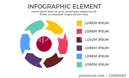 Radial Infographic Element 33068999