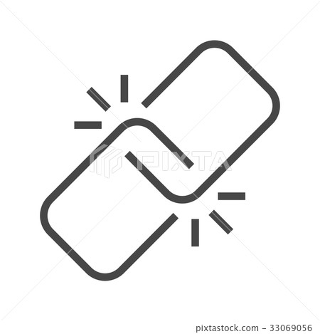 Link Thin Line Vector Icon. Link Thin Line Vector Icon. 33069056