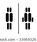 toilet sign icons 33069326