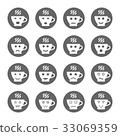 cup emoticon design icons set 33069359