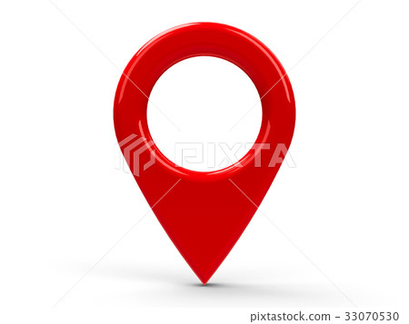 Red map pointer Red map pointer 33070530