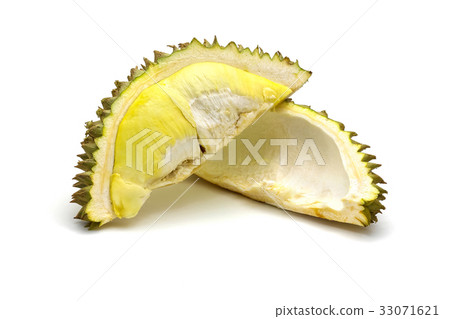 Isolated durian king of fruit on white background Isolated durian king of fruit on white background 33071621
