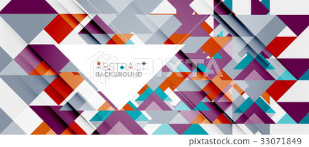 Triangle pattern design background - Stock Illustration [33071849] - PIXTA