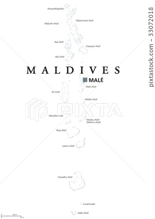 Maldives political map 33072018