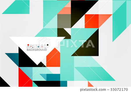 Triangle pattern design background - Stock Illustration [33072170] - PIXTA