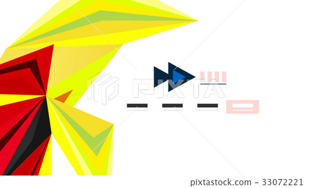 Modern triangle presentation template Modern triangle presentation template 33072221