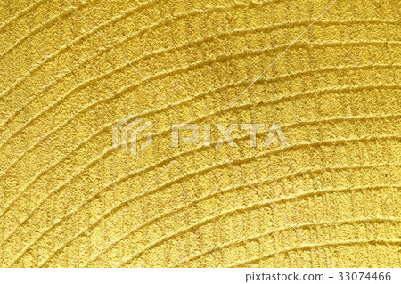 Yellow decorative relief plaster on wall closeup Yellow decorative relief plaster on wall closeup 33074466