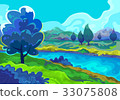 Landscape, Vector illustration 33075808