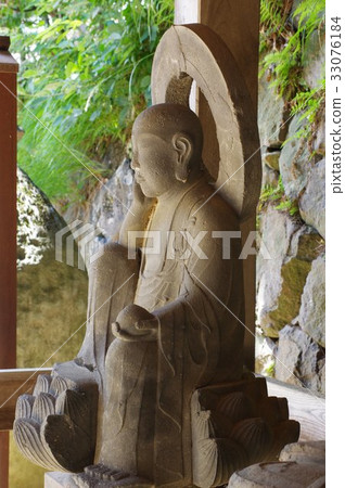 Shinshu's cultural assets, famous craftsman Shizuku Moriya's stone Buddha Karatsuyama Jizo Daisuke Main body left side (Okaya city Shoko-ji) 33076184