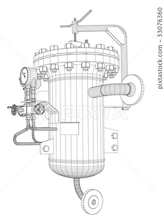 Wire-frame industrial equipment 33076360