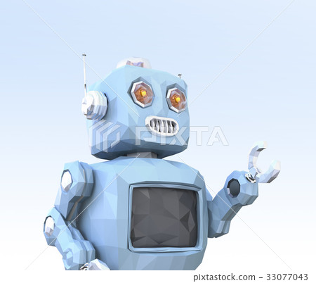 藍色低多樣式機器人的圖像 藍色低多樣式機器人的圖像 33077043