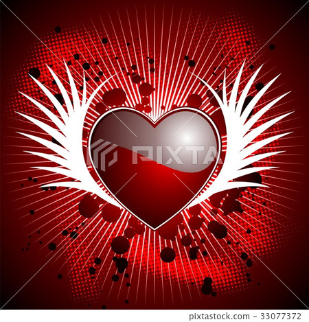 Valentine's day illustration 33077372