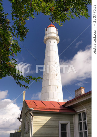 Lighthouse on the Baltic with rowan 33077515