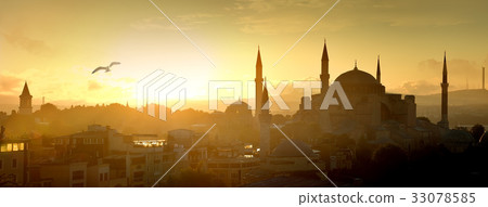 Hagia Sophia at sunrise Hagia Sophia at sunrise 33078585