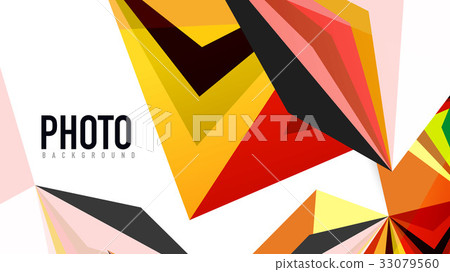 Modern triangle presentation template Modern triangle presentation template 33079560