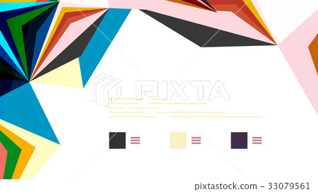 Modern triangle presentation template Modern triangle presentation template 33079561