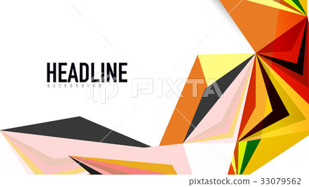 Modern triangle presentation template Modern triangle presentation template 33079562