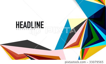 Modern triangle presentation template Modern triangle presentation template 33079565