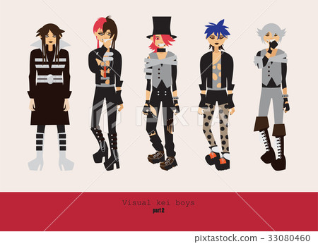 Lovely visual kei men. Different hairstyles 33080460