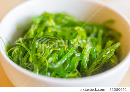 seaweed salad. Japanese healthy food seaweed salad. Japanese healthy food 33080651