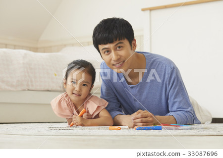 Dad, Daughter, Family, Walking Mom 33087696