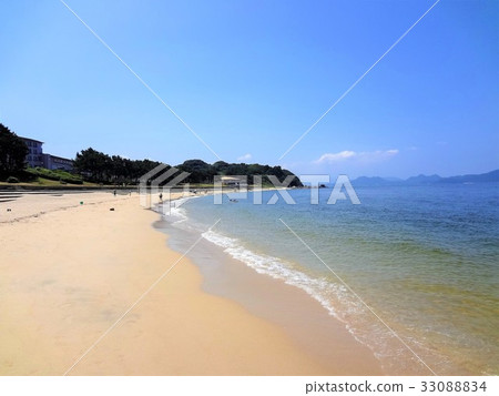 Sandy beach (Fukuoka city Higashi-ku Shigajima Katsuma coast) 33088834