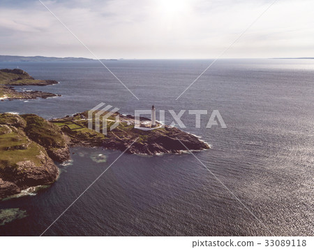 Stunning aerial shot of Ardnamurchan Point, Great 33089118