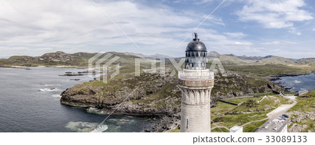 Stunning aerial shot of Ardnamurchan Point, Great 33089133