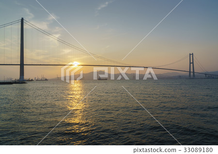 全南光陽市能樂新橋,能樂,晚霞 全南光陽市能樂新橋,能樂,晚霞 33089180