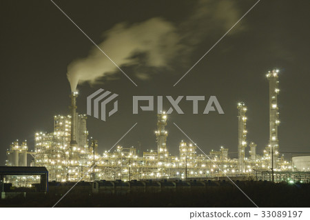 Yeosu Industrial Complex, Night View, Factory, Zoohuk, Yeosu, Jeonnam Yeosu Industrial Complex, Night View, Factory, Zoohuk, Yeosu, Jeonnam 33089197