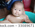 Baby bathing, Taiwanese girl 33089671
