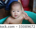Baby bathing, Taiwanese girl 33089672