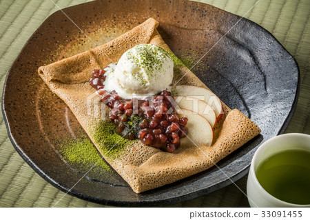 Buckwheat flour crepe gullette galette French food Buckwheat flour crepe gullette galette French food 33091455