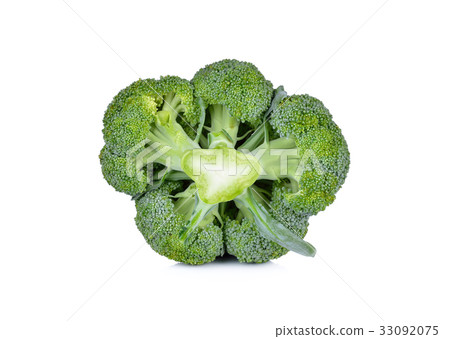fresh broccoli isolated on white background 33092075