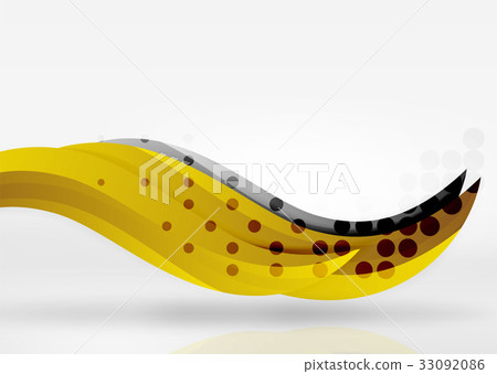 Vector colorful wave lines in white and grey 3d Vector colorful wave lines in white and grey 3d 33092086