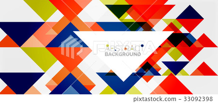 Triangle pattern design background Triangle pattern design background 33092398