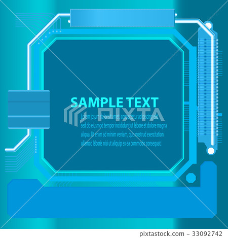 Technology frame vector illustration - Stock Illustration [33092742 ...