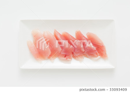 黃鰭金槍魚生魚片 黃鰭金槍魚生魚片 33093409