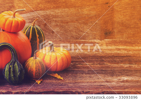 pumpkin on table pumpkin on table 33093896