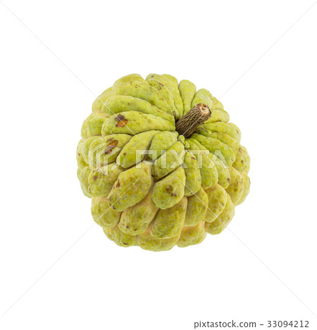 custard apple isolated on white background. custard apple isolated on white background. 33094212
