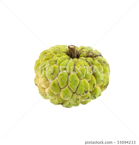 custard apple isolated on white background. custard apple isolated on white background. 33094213