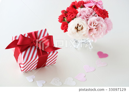 Turquoise and Carnation Arrangement Presents 33097129
