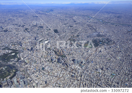 Akihabara sky / urban landscape wide area 33097272
