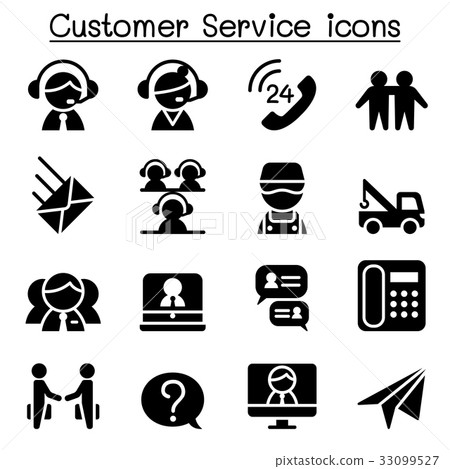 Customer Service & Call Center icons Customer Service & Call Center icons 33099527