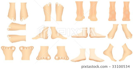 Human foot 33100534