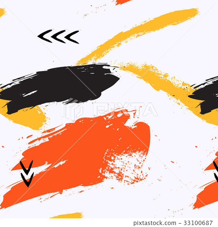 Grunge vector texture pattern in yellow orange Grunge vector texture pattern in yellow orange 33100687