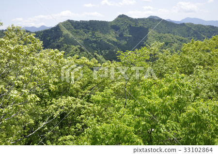 我從Kikuhana山看Kuki山區 33102864